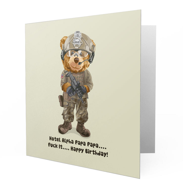 Hotel Alpha Papa Papa- Bear Greetings Cards