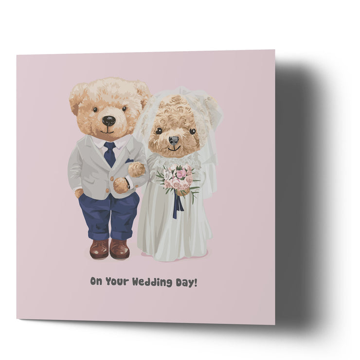 On Your Wedding Day - Bear Greetings Cards