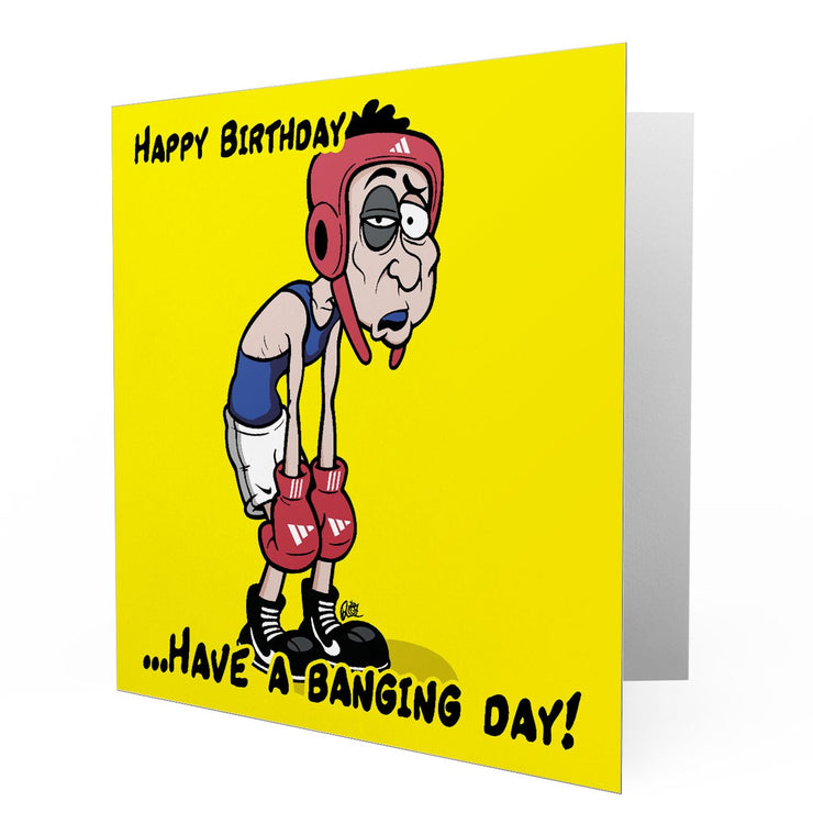 Happy Birthday Boxing Boy - Banging day Greetings Cards