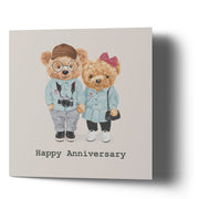 Happy Anniversary Boy Girl - Bear Greetings Cards