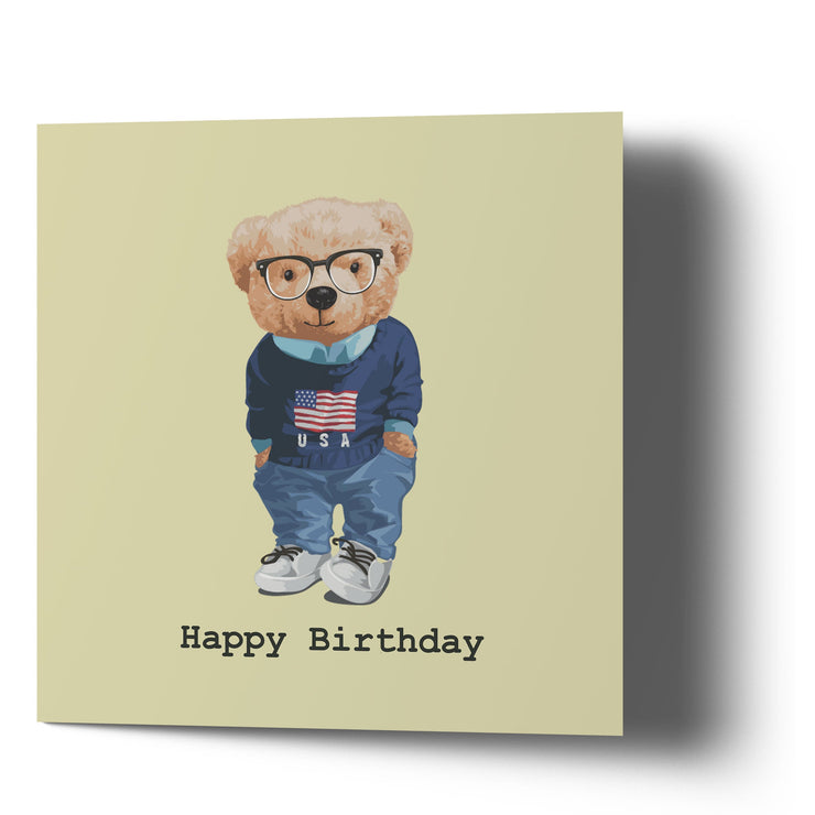 Happy Birthday USA - Bear Greetings Cards