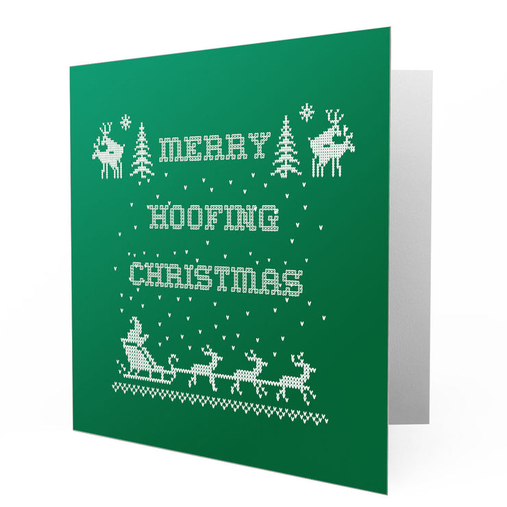 Merry Hoofing Christmas - Green Greetings Cards