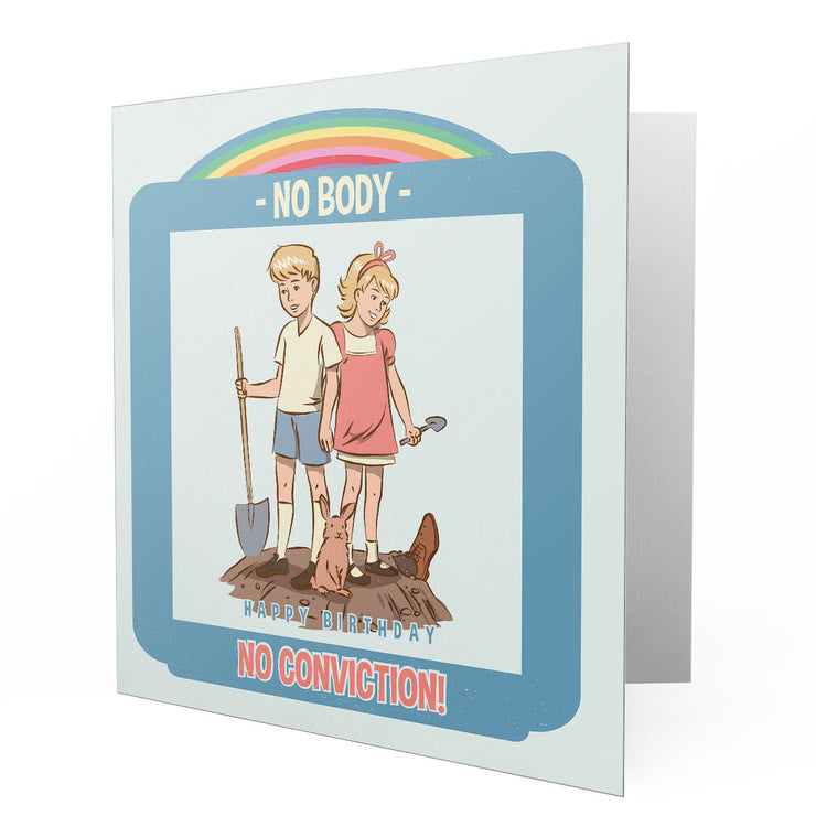 No Body No Conviction - Birthday. - Greetings Cards