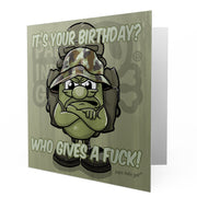 It's your birthday? - Who gives a fuck? - Greetings Cards