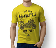 RH* Art Tee aimed at fans of Triumph Tiger Explorer Spoked Wheels Motorbike