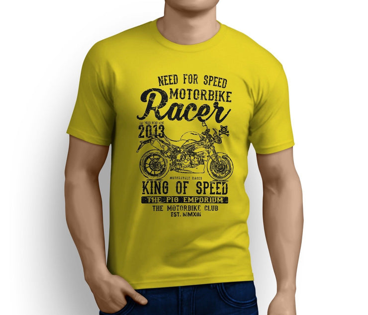 RH King Illustration For A Triumph Speed Triple R 2015 Motorbike Fan T-Shirt