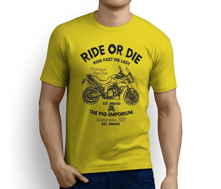 RH Ride Illustration For A Triumph Tiger Motorbike Fan T-shirt