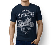 RH* Art Tee aimed at fans of Triumph Tiger Explorer Spoked Wheels Motorbike