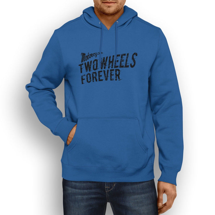 RH Illustration For A Harley Davidson Fat Boy Motorbike Fan Hoodie