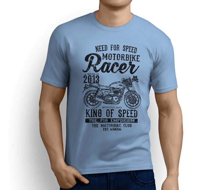 RH King Art Tee aimed at fans of Triumph Street Cup Motorbike