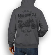 RH* Art Hoodie aimed at fans of Triumph Tiger Explorer Spoked Wheels Motorbike