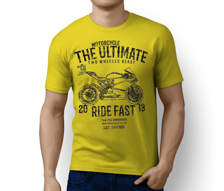 RH Ultimate Illustration For A Ducati 1198 Panigale R 2016 Motorbike Fan T-shirt