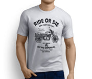 RH Ride Art Tee aimed at fans of Triumph Scrambler Motorbike