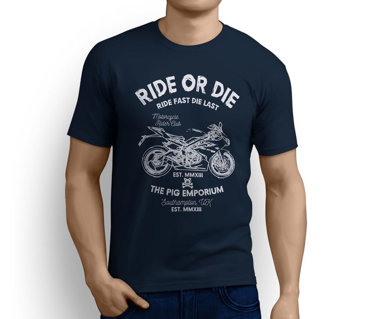 RH Ride Art Tee aimed at fans of Triumph Daytona 675 2016 Motorbike