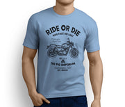 RH Ride Art Tee aimed at fans of Triumph Bonneville T100 Motorbike