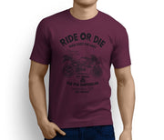 RH Ride Art Tee aimed at fans of Triumph Daytona 675 2009 Motorbike