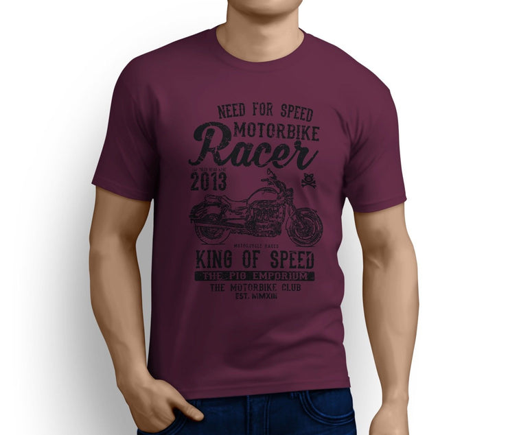 RH King Art Tee aimed at fans of Triumph Rocket III Roadster Motorbike