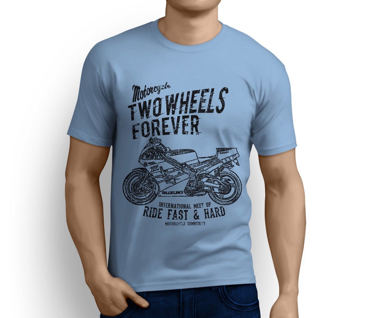 RH Illustration For A Suzuki RGV 250 Motorbike Fan T-Shirt