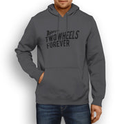 RH Illustration For A Harley Davidson Fat Boy Motorbike Fan Hoodie