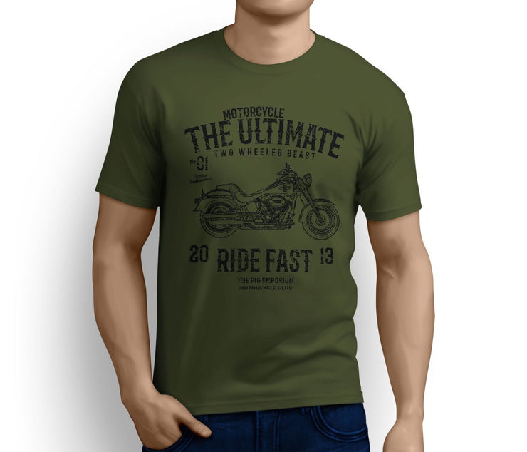 RH Ultimate Art Tee aimed at fans of Harley Davidson Fat Boy S Motorbike