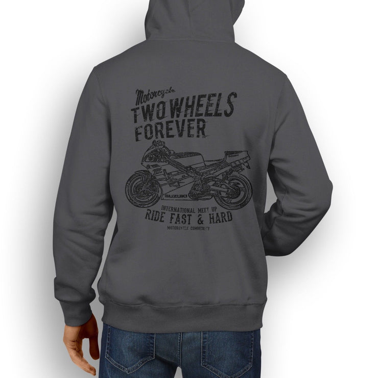 RH Illustration For A Suzuki RGV 250 Motorbike Fan Hoodie