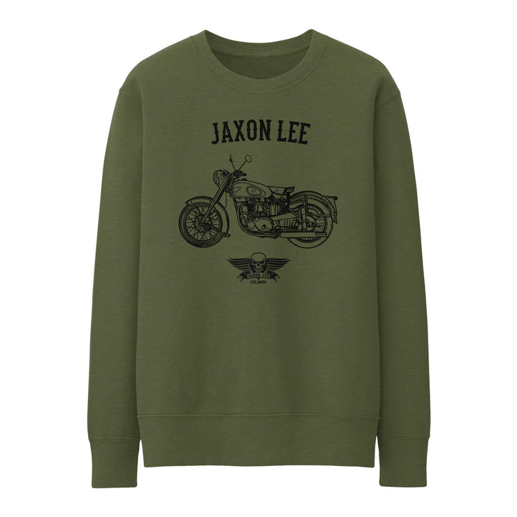 JL Basic Illustration for a BSA Golden Flash Motorbike fan Jumper