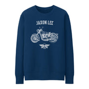 JL Basic Illustration for a BSA Golden Flash Motorbike fan Jumper