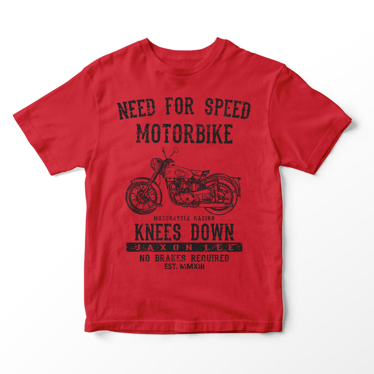 JL Speed Illustration for a BSA Golden Flash Motorbike fan T-shirt