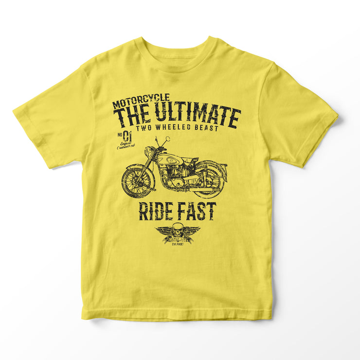 JL Ultimate Illustration for a BSA Golden Flash Motorbike fan T-shirt