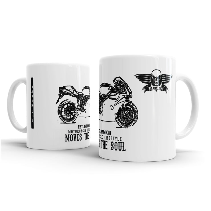 JL Illustration For A Ducati 749R Motorbike Fan – Gift Mug