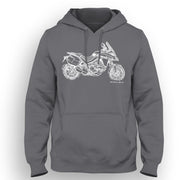 JL Illustration For A Ducati Multistrada 1260 Grand Tour 2020 Motorbike Fan Hoodie