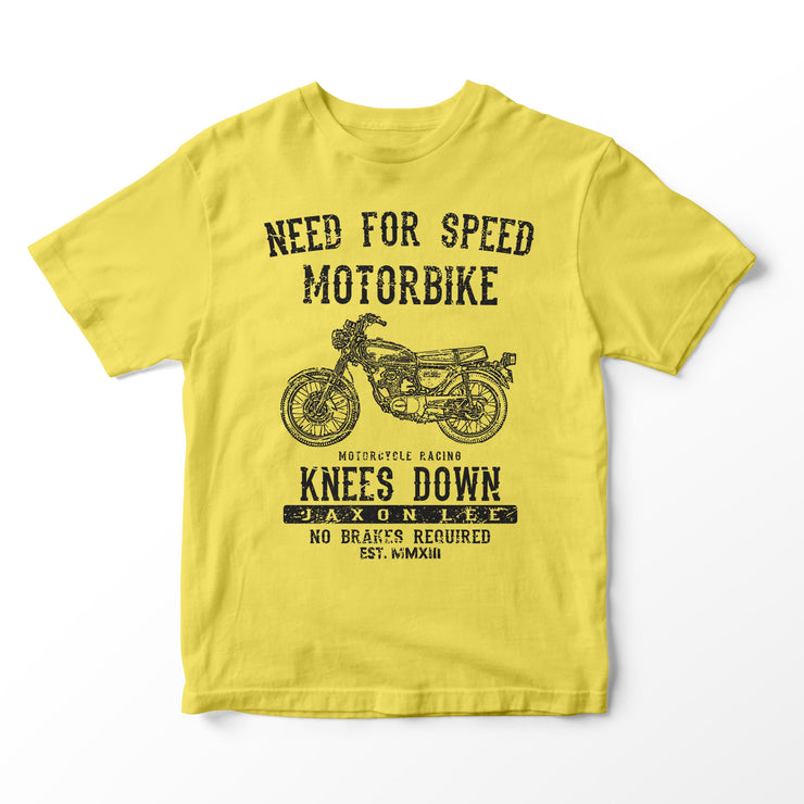 JL Speed Illustration for a Honda CB125S Motorbike fan T-shirt