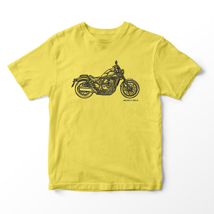 JL Illustration For A Honda Rebel 1100 Motorbike Fan T-shirt