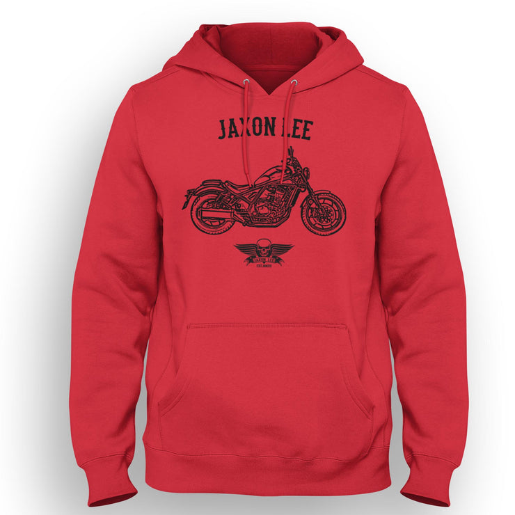 Jaxon Lee Art Hood aimed at fans of Honda Rebel 1100 Motorbike