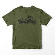 JL Illustration For A Honda Valkyrie 2015 Motorbike Fan T-shirt