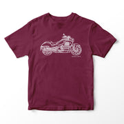 JL Illustration For A Honda Valkyrie 2015 Motorbike Fan T-shirt