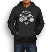 Jaxon Lee Illustration For A Ducati 1098R Motorbike Fan Hoodie