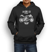 Jaxon Lee Illustration For A Ducati 1199 Panigale R Motorbike Fan Hoodie