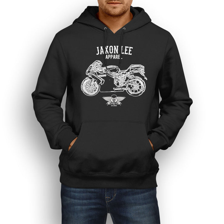 Jaxon Lee Illustration For A Ducati 749 Motorbike Fan Hoodie