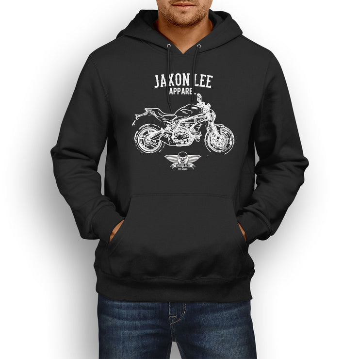 Jaxon Lee Illustration For A Ducati Monster 797 Motorbike Fan Hoodie