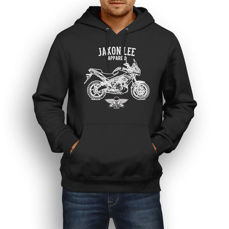 Jaxon Lee Illustration For A Kawasaki Versys 650 Motorbike Fan Hoodie