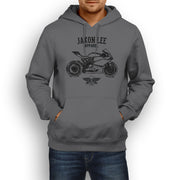 Jaxon Lee Illustration For A Ducati 1198 Panigale R Motorbike Fan Hoodie