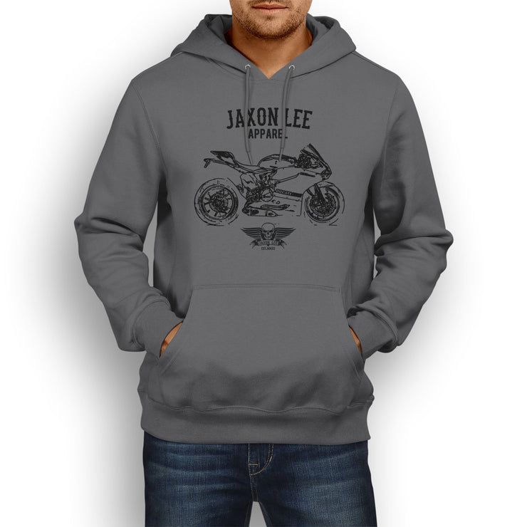 Jaxon Lee Illustration For A Ducati 1199 Panigale R Motorbike Fan Hoodie
