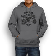 Jaxon Lee Illustration For A Ducati 996R Motorbike Fan Hoodie