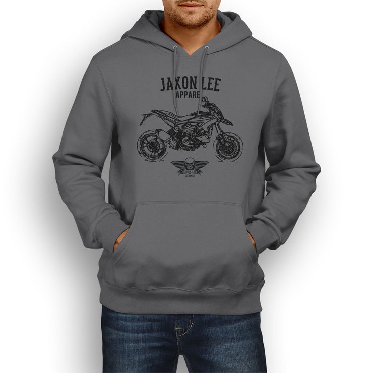 Jaxon Lee Illustration For A Ducati Hypermotard SP 2013 Motorbike Fan Hoodie