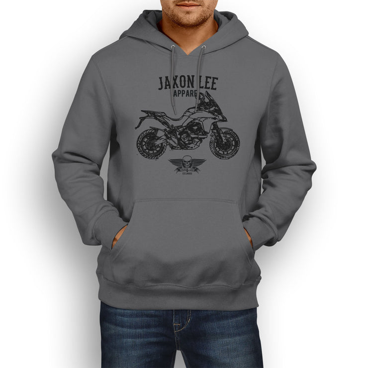 Jaxon Lee Illustration For A Ducati Multistrada 950 Motorbike Fan Hoodie
