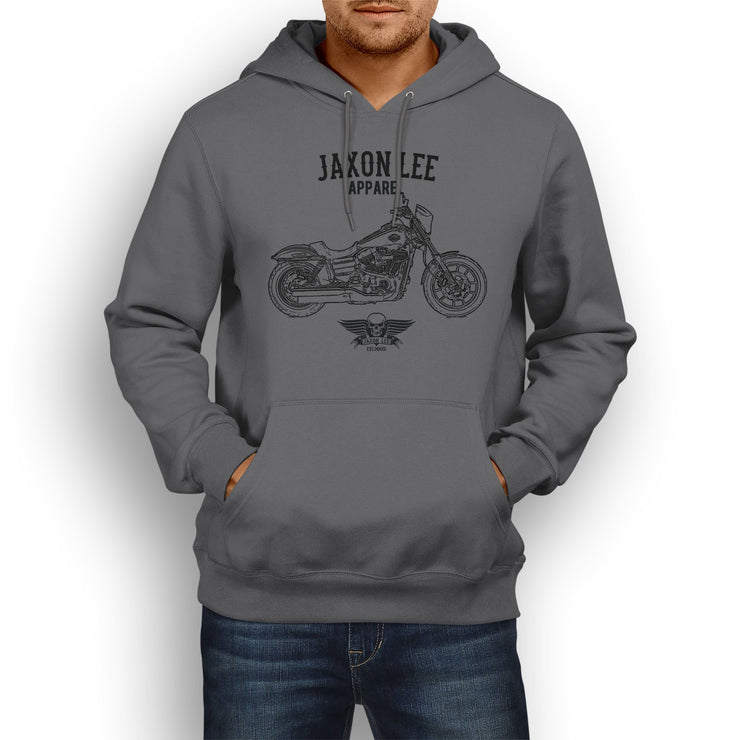 Jaxon Lee Harley Davidson Low Rider S inspired Motorcycle Art Hoody - Jaxon lee