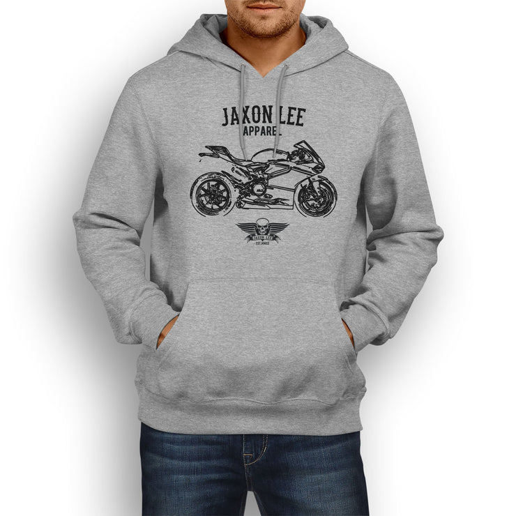 Jaxon Lee Illustration For A Ducati 1199 Superleggera Motorbike Fan Hoodie