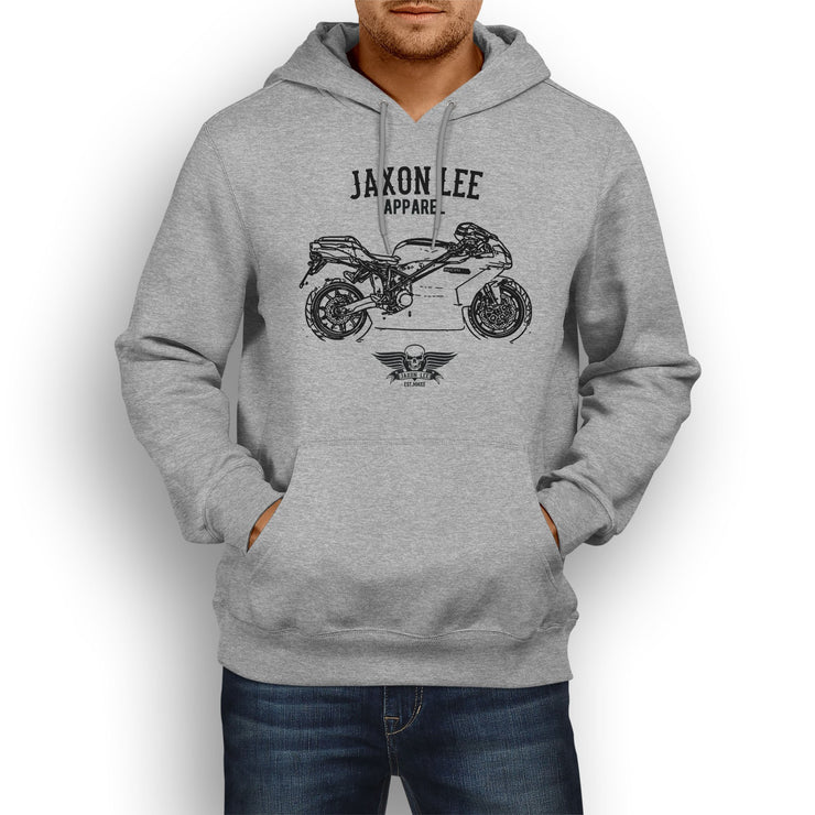 Jaxon Lee Illustration For A Ducati 999 Motorbike Fan Hoodie