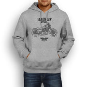 Jaxon Lee Harley Davidson Iron 883 inspired Motorcycle Art Hoody - Jaxon lee